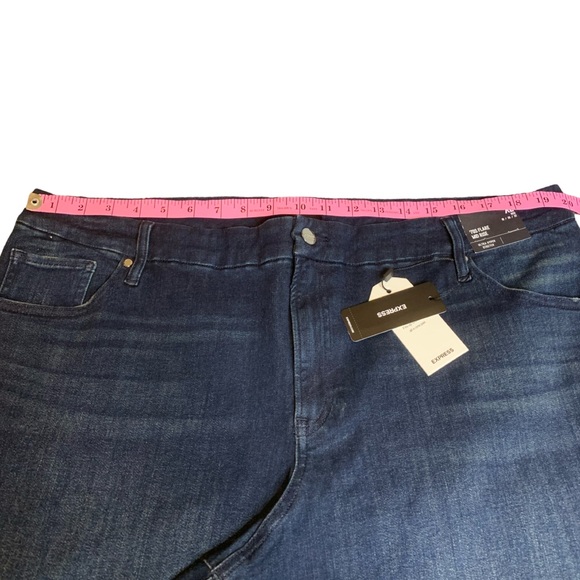 Express Size XL 70’s Flare Mid Rise Blue Jeans 7151774 - Picture 8 of 16